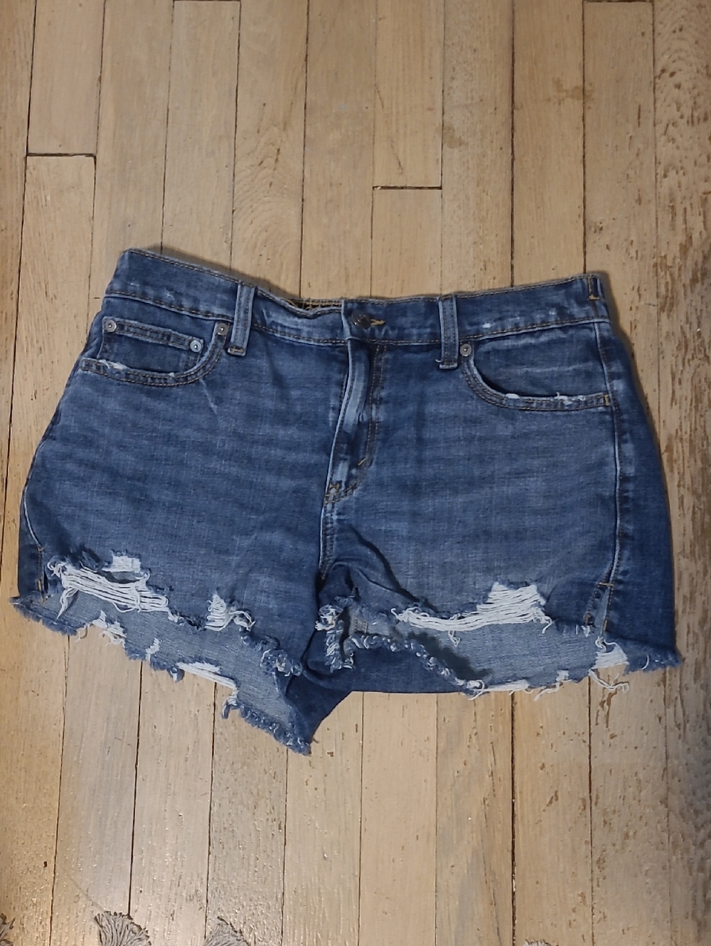 Aerie Distressed Cutoff Jean Shorts